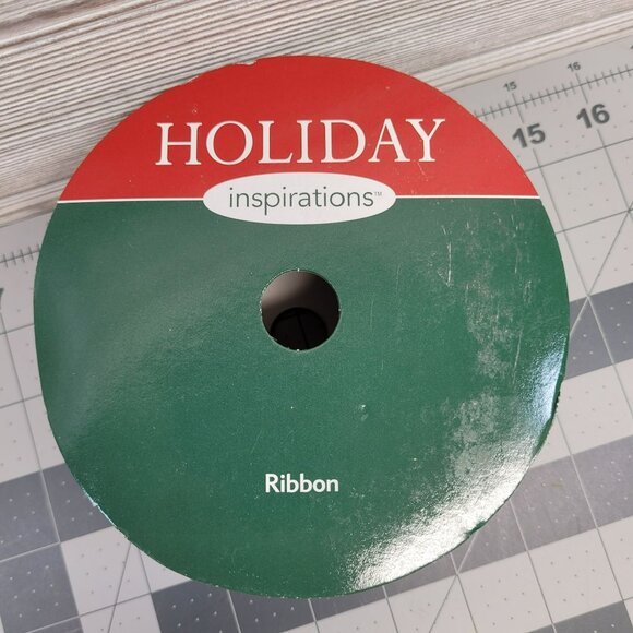 Holiday Inspirations‎ Metallic Gold Wired Ribbon Christmas Sheer 100ft Roll 2.5" - Picture 4 of 5